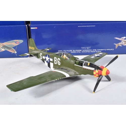 169 - TWO BOXED CORGI CLASSICS THE AVIATION ARCHIVE WWII EUROPE AND AFRICA FIGHTER AIRCRAFT MODELS, both 1... 