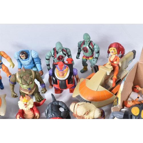 173 - A QUANTITY OF UNBOXED AND ASSORTED MAINLY LJN TOYS THUNDERCATS FIGURES AND VEHICLES, to include Lion... 