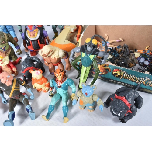 173 - A QUANTITY OF UNBOXED AND ASSORTED MAINLY LJN TOYS THUNDERCATS FIGURES AND VEHICLES, to include Lion... 