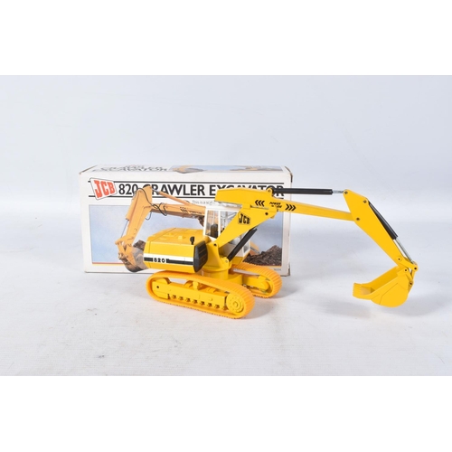 180 - A BOXED CONRAD NZG J.C.B. 820 CRAWLER EXCAVATOR, No.286, 1:35 scale, appears complete and in good co... 