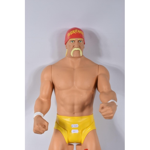 186 - A QUANTITY OF UNBOXED AND ASSORTED PLAYWORN W.C.W. and W.W.F. WRESTLING FIGURES, approx. 35 playworn... 