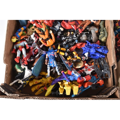 194 - A QUANTITY OF UNBOXED AND ASSORTED ACTION FIGURES, all in playworn condition, to include Bandai Powe... 