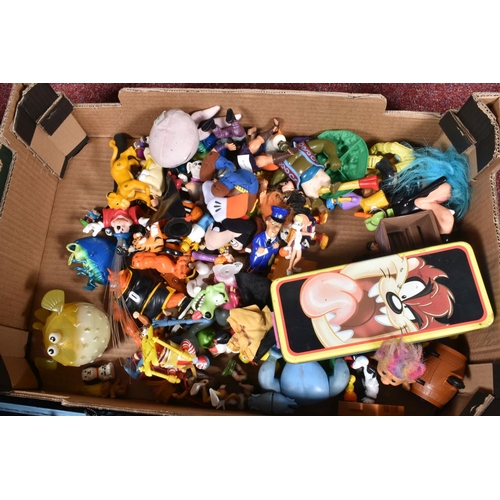 196 - A COLLECTION OF UNBOXED AND ASSORTED ACTION FIGURES AND PLASTIC ANIMALS ETC., to include Power Range... 