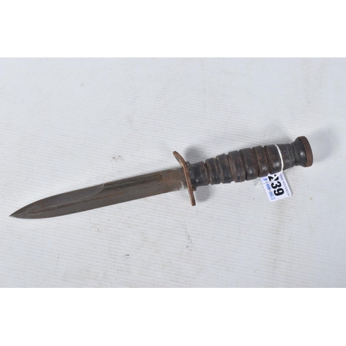 239 - A US ARMY FIGHTING KNIFE, the blade is clearly marked 'U.S.M3 PAL' but has no date, the scabbard and... 