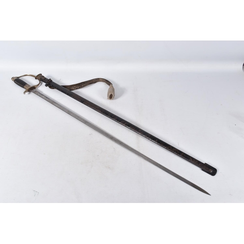 241 - WWII ERA GERMAN POLICE PARADE SWORD, made by Paul Wayersberg & Co Soligen, the blade still has the c... 