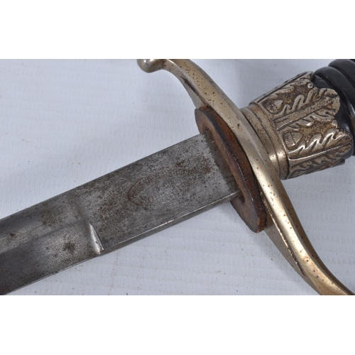 241 - WWII ERA GERMAN POLICE PARADE SWORD, made by Paul Wayersberg & Co Soligen, the blade still has the c... 