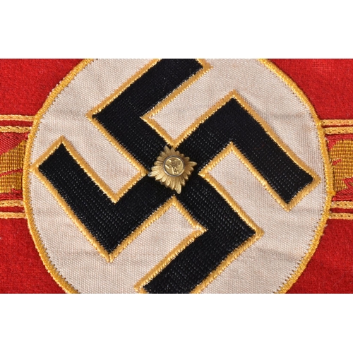 252 - A THIRD REICH NAZI GERMANY WWII ERA ARM BAND, this was worn by the Ortsgruppence Leiter or Local Gro... 