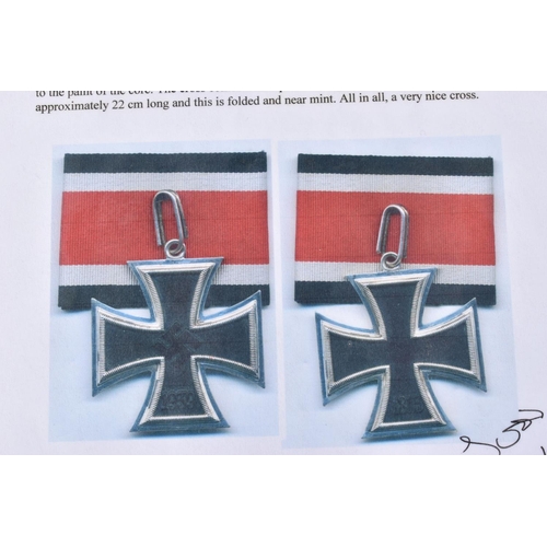 253 - A NICE ORIGINAL KNIGHTS CROSS OF THE IRON CROSS, IT IS believed the parts were made during WW2 but t... 