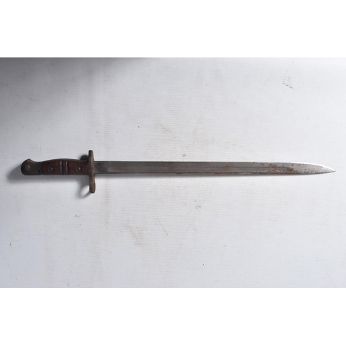 277 - A US 1917 WINCHESTER BAYONET, a nineteenth century basket HILT sword and another curved blade sword,... 