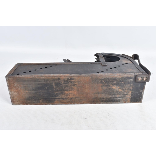 279 - A BELT FED AMMUNITION CONTAINER, for a Swiss MG29 Aircraft Observers Gun, numbered to the inside 810... 