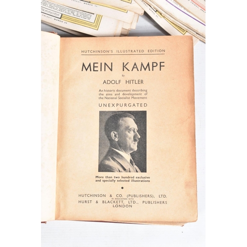 280 - A QUANTITY OF WWII EDITIONS OF THE WAR ILLUSTRATED PUBLICATIONS, an English version of MEIN KAMPF, b... 