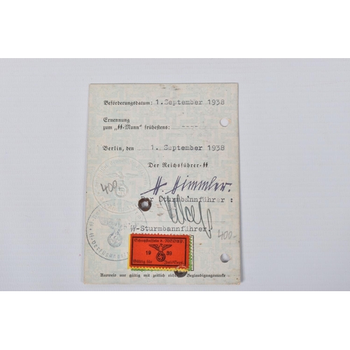 306 - ERWIN SCHARTZ, includes WW Unterfuhrer Ausweis Card for NCO to Erwin Schartz who was a member of the... 