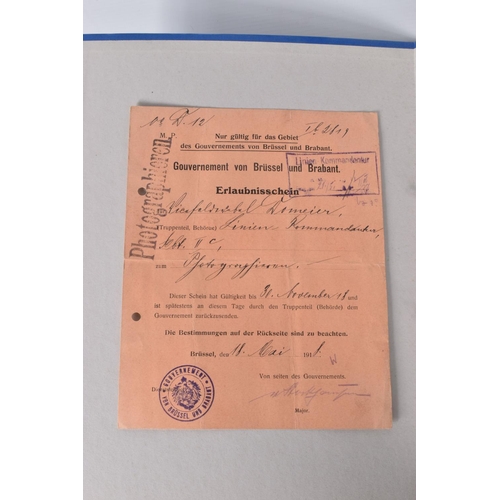 333 - RICHARD DOMEIER, WWI SERGEANT INFANTRY / TELEGRAPH INSPECTOR, includes Photograph permit by the Gove... 