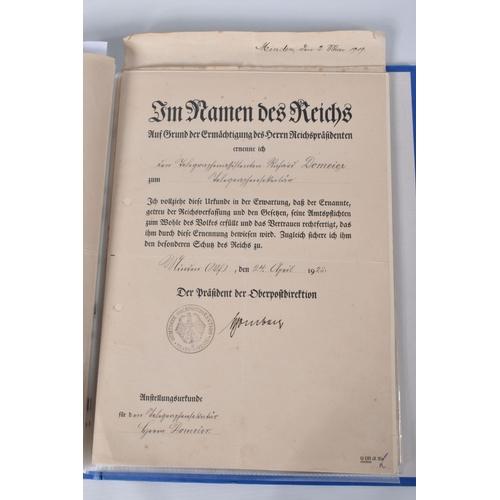 333 - RICHARD DOMEIER, WWI SERGEANT INFANTRY / TELEGRAPH INSPECTOR, includes Photograph permit by the Gove... 