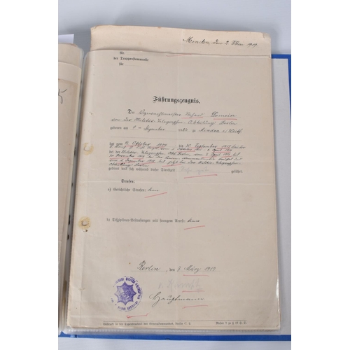 333 - RICHARD DOMEIER, WWI SERGEANT INFANTRY / TELEGRAPH INSPECTOR, includes Photograph permit by the Gove... 