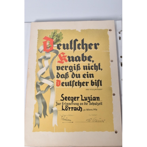 334 - LUCIAN SEEGER, DOB: 11/12/1921, PLACE WEIMAR, INCLUDES extensive collection of documents, photos, re... 