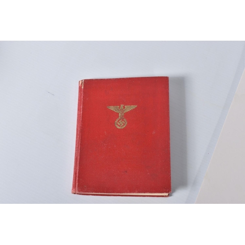 342 - GERMAN NATIONAL SOCIALIST WORKERS PARTY MEMBERSHIP BOOK (NSDAP) for Wilhelm Hoffmann, DOB 06/05/1914... 