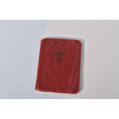 342 - GERMAN NATIONAL SOCIALIST WORKERS PARTY MEMBERSHIP BOOK (NSDAP) for Wilhelm Hoffmann, DOB 06/05/1914... 