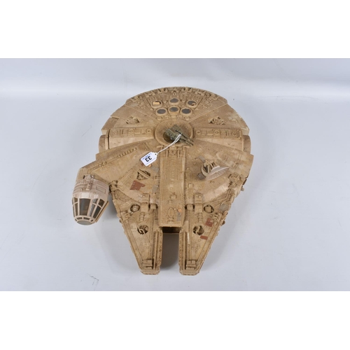 33 - AN UNBOXED CPG KENNER 1979 STAR WARS MILLENNIUM FALCON, playworn condition but appears largely compl... 