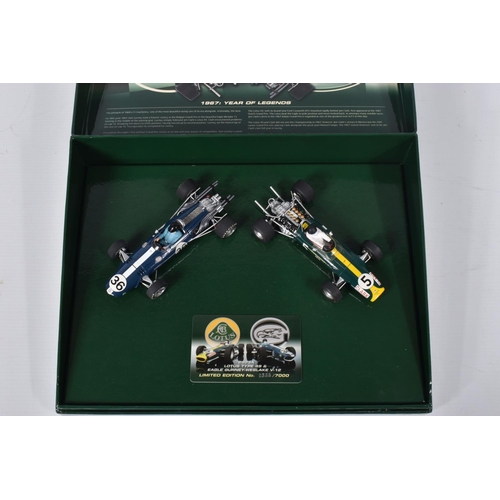 37 - A BOXED SCALEXTRIC LIMITED EDITION 1967 YEAR OF LEGENDS TWO CAR SET, No.C2923A, complete with both c... 