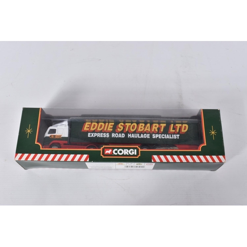 43 - A COLLECTION OF EDDIE STOBART RELATED DIECAST VEHICLES, to include Corgi Classics Motorway Trucks se... 