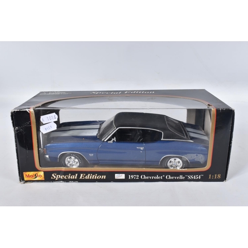 44 - A COLLECTION OF ASSORTED BOXED 1:18 SCALE DIECAST SPORTS CAR MODELS, assorted models of British, Ame... 