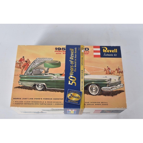 46 - TWO BOXED UNBUILT PLASTIC CAR MODEL CONSTRUCTION KITS, both 1:25 scale, AMT Ertl 1958 Chevrolet Impa... 