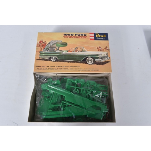 46 - TWO BOXED UNBUILT PLASTIC CAR MODEL CONSTRUCTION KITS, both 1:25 scale, AMT Ertl 1958 Chevrolet Impa... 