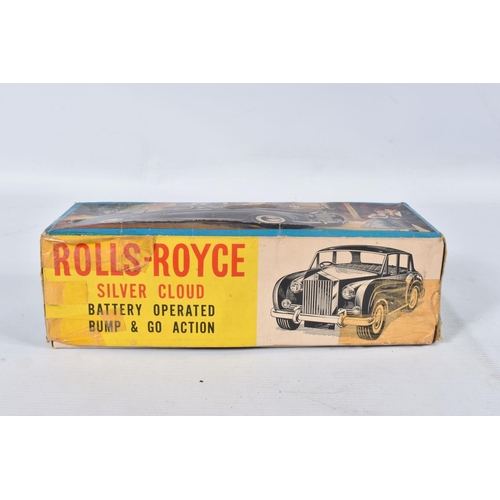 69 - A BOXED L B (HONG KONG) PLASTIC BATTERY OPERATED BUMP & GO ROLLS ROYCE SILVER CLOUD, No.10001, not t... 