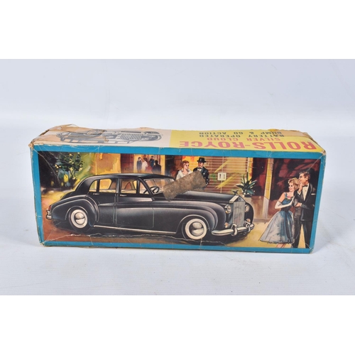 69 - A BOXED L B (HONG KONG) PLASTIC BATTERY OPERATED BUMP & GO ROLLS ROYCE SILVER CLOUD, No.10001, not t... 