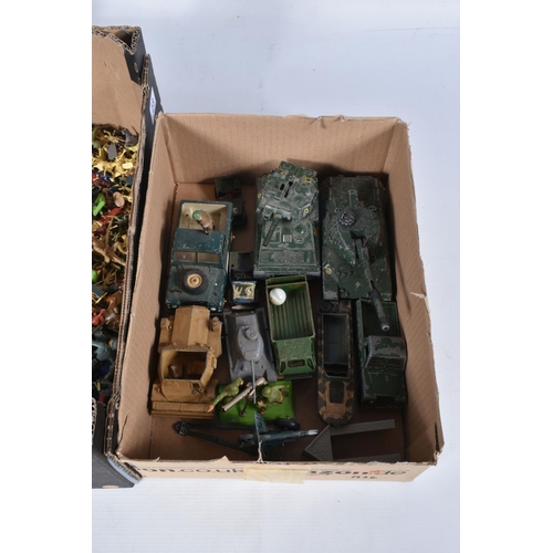 73 - A QUANTITY OF UNBOXED AND ASSORTED PLASTIC SOLDIER FIGURES, assorted figures by Britains Detail, Air... 