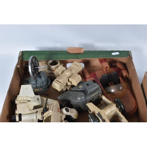 75 - A QUANTITY OF UNBOXED AND ASSORTED VINTAGE KENNER STAR WARS VEHICLES, all in playworn condition, som... 