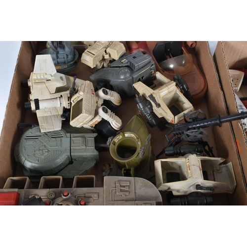 75 - A QUANTITY OF UNBOXED AND ASSORTED VINTAGE KENNER STAR WARS VEHICLES, all in playworn condition, som... 