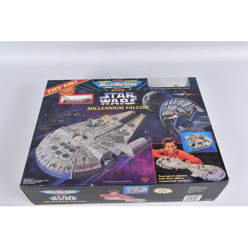 80 - A QUANTITY OF BOXED GALOOB STAR WARS MICRO MACHINES SETS, Millennium Falcon, Endor, The Death Star, ... 