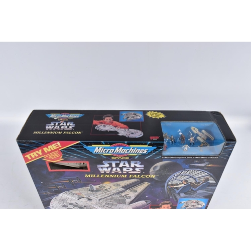 80 - A QUANTITY OF BOXED GALOOB STAR WARS MICRO MACHINES SETS, Millennium Falcon, Endor, The Death Star, ... 