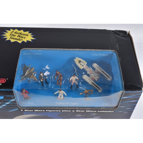 80 - A QUANTITY OF BOXED GALOOB STAR WARS MICRO MACHINES SETS, Millennium Falcon, Endor, The Death Star, ... 