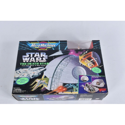 80 - A QUANTITY OF BOXED GALOOB STAR WARS MICRO MACHINES SETS, Millennium Falcon, Endor, The Death Star, ... 