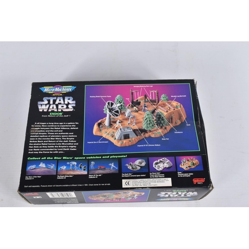 80 - A QUANTITY OF BOXED GALOOB STAR WARS MICRO MACHINES SETS, Millennium Falcon, Endor, The Death Star, ... 