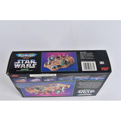 80 - A QUANTITY OF BOXED GALOOB STAR WARS MICRO MACHINES SETS, Millennium Falcon, Endor, The Death Star, ... 