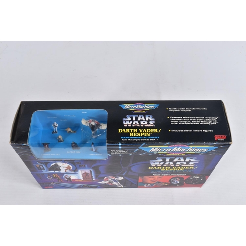 80 - A QUANTITY OF BOXED GALOOB STAR WARS MICRO MACHINES SETS, Millennium Falcon, Endor, The Death Star, ... 