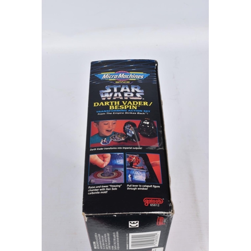 80 - A QUANTITY OF BOXED GALOOB STAR WARS MICRO MACHINES SETS, Millennium Falcon, Endor, The Death Star, ... 