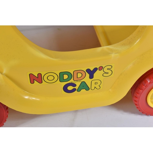 81 - A BOXED TRI-ANG NODDY'S PEDAL CAR, c.1980's, yellow plastic car with steel pedals and mechanism, com... 