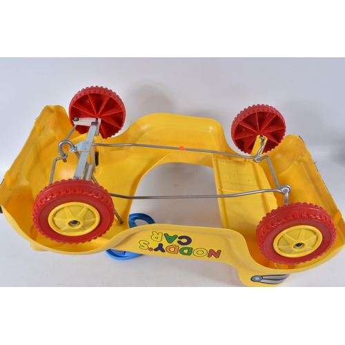 81 - A BOXED TRI-ANG NODDY'S PEDAL CAR, c.1980's, yellow plastic car with steel pedals and mechanism, com... 