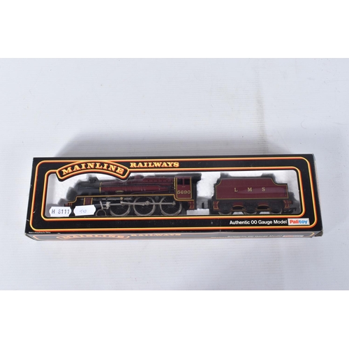 86 - FOUR BOXED MAINLINE OO GAUGE JUBILEE CLASS LOCOMOTIVES, 'Leander' No.5690, L.M.S. lined maroon liver... 