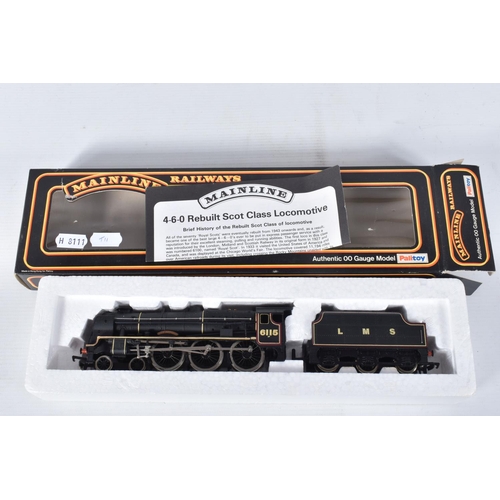 87 - THREE BOXED MAINLINE OO GAUGE REBUILT ROYAL SCOT CLASS LOCOMOTIVES, 'Royal Scot' No.6100, L.M.S. lin... 