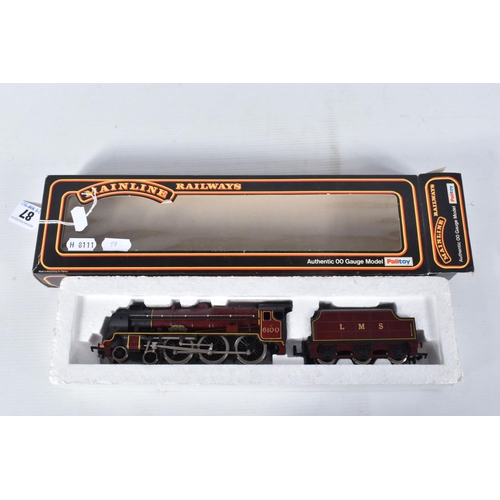 87 - THREE BOXED MAINLINE OO GAUGE REBUILT ROYAL SCOT CLASS LOCOMOTIVES, 'Royal Scot' No.6100, L.M.S. lin... 