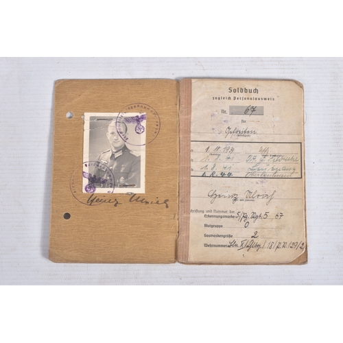 299 - POW WWII GROUP PANZER KORPS PAPERS & ALBUMS (ARMY),  HEINZ ULRICH, DOB 31/12/1918, place of birth Sc... 