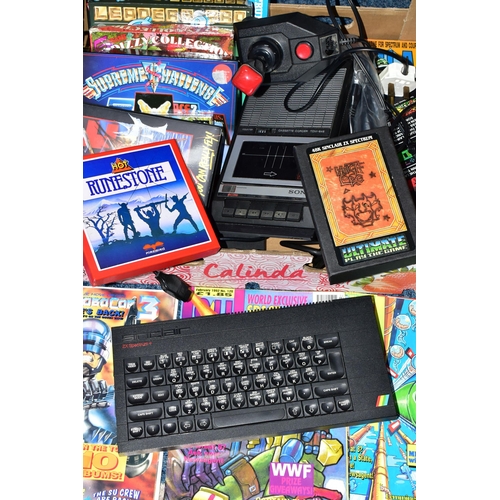 268 - ZX SPECTRUM+, DATASETTE AND QUANTITY OF GAMES, includes over forty games with desirable titles such ... 