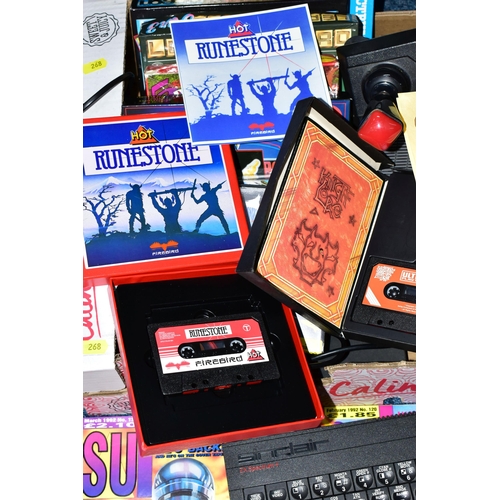 268 - ZX SPECTRUM+, DATASETTE AND QUANTITY OF GAMES, includes over forty games with desirable titles such ... 