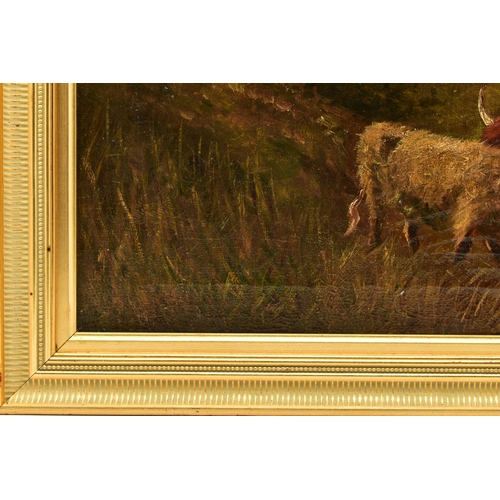 303 - TWO LATE 19TH / EARLY 20TH CENTURY STYLE HIGHLAND LANDSCAPES, both featuring cattle drinking while s... 